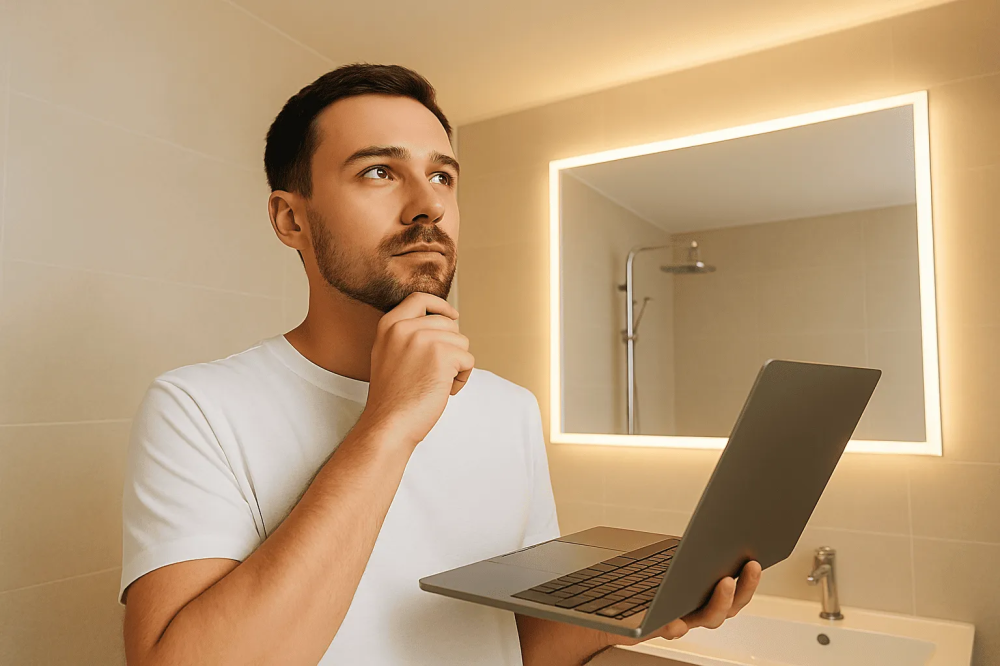 Натяжные потолки для ванной комнаты