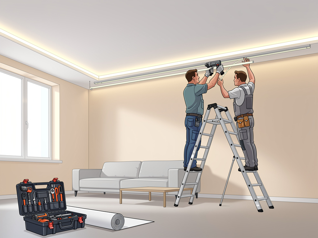 Парящий натяжной потолок с подсветкой: стоит ли делать и сколько прослужит (честно) Potolki-Vsem