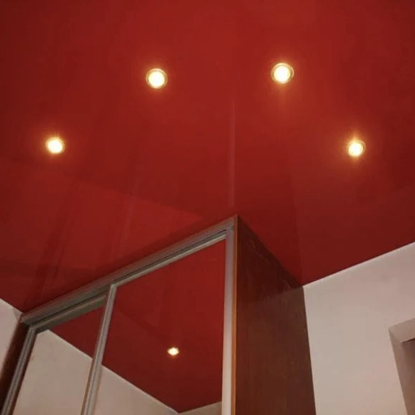 Красные натяжные потолки Потолки Всем