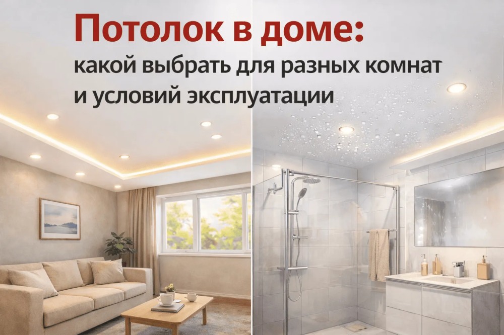 Потолок в доме: какой выбрать для разных комнат и условий эксплуатации Potolki-Vsem