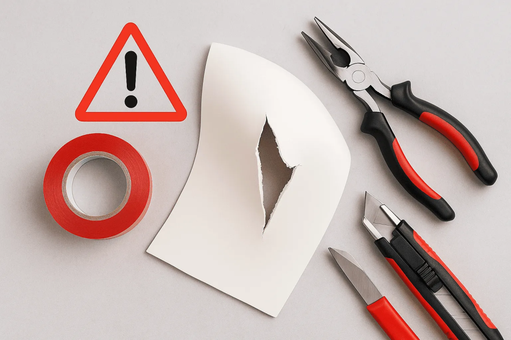 Что делать, если порвался натяжной потолок: руководство по спасению полотна Потолки Всем