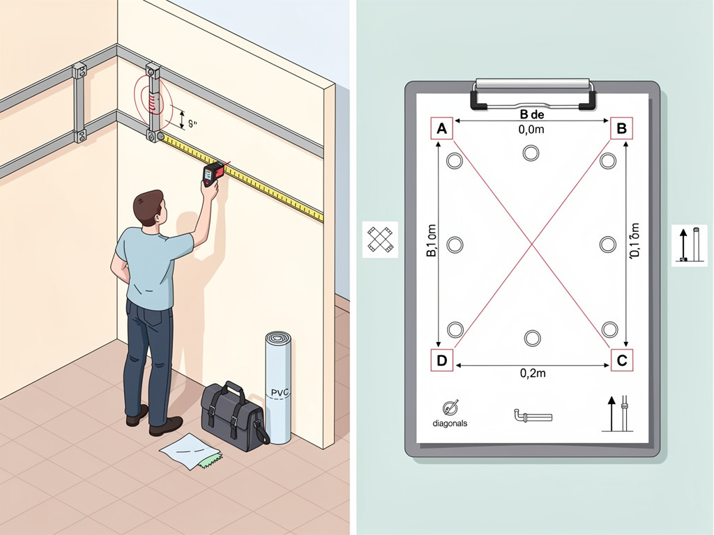 Как замерить комнату под натяжной потолок самому: диагонали, углы и без ошибок в размерах Potolki-Vsem