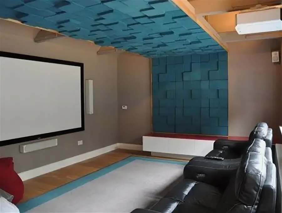 Натяжные (тихие) стены в домашнем кинотеатре Потолки Всем