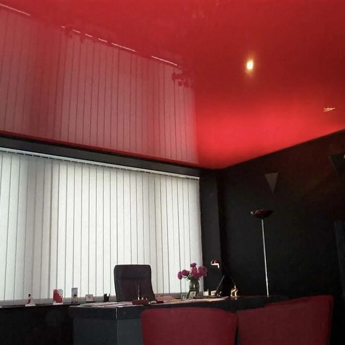 Красные натяжные потолки Потолки Всем