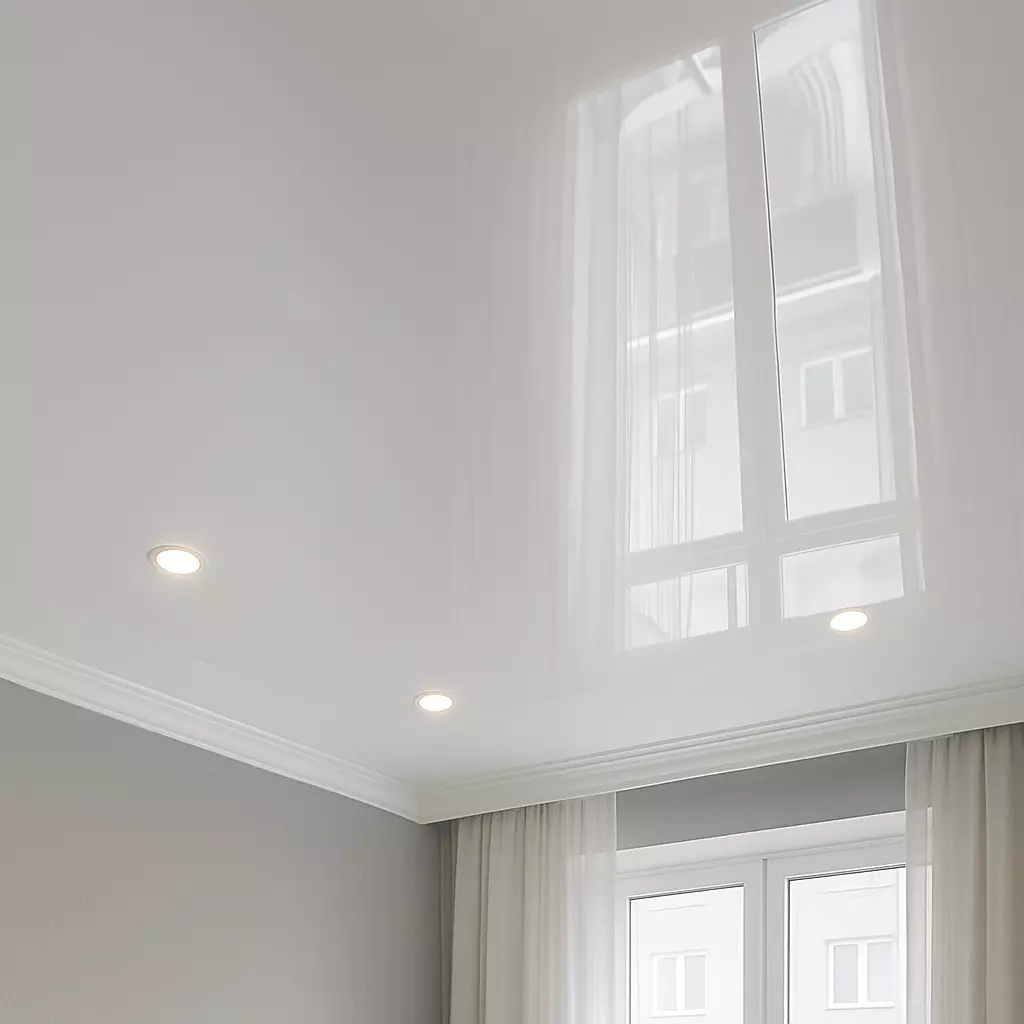 Глянцевые натяжные потолки Потолки Всем