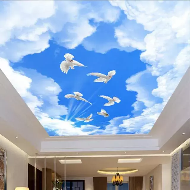 Натяжные потолки небо с облаками Потолки Всем