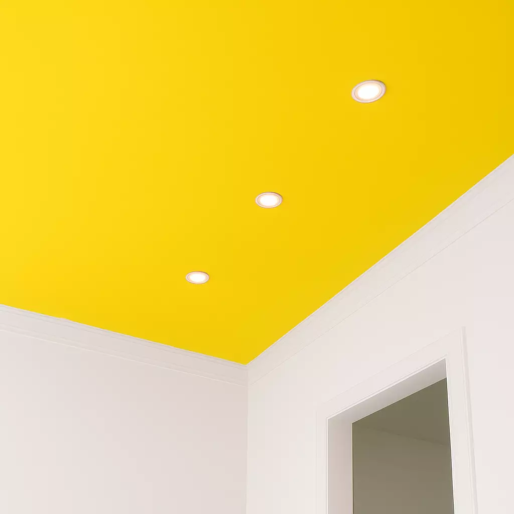 Желтый потолок натяжной Потолки Всем