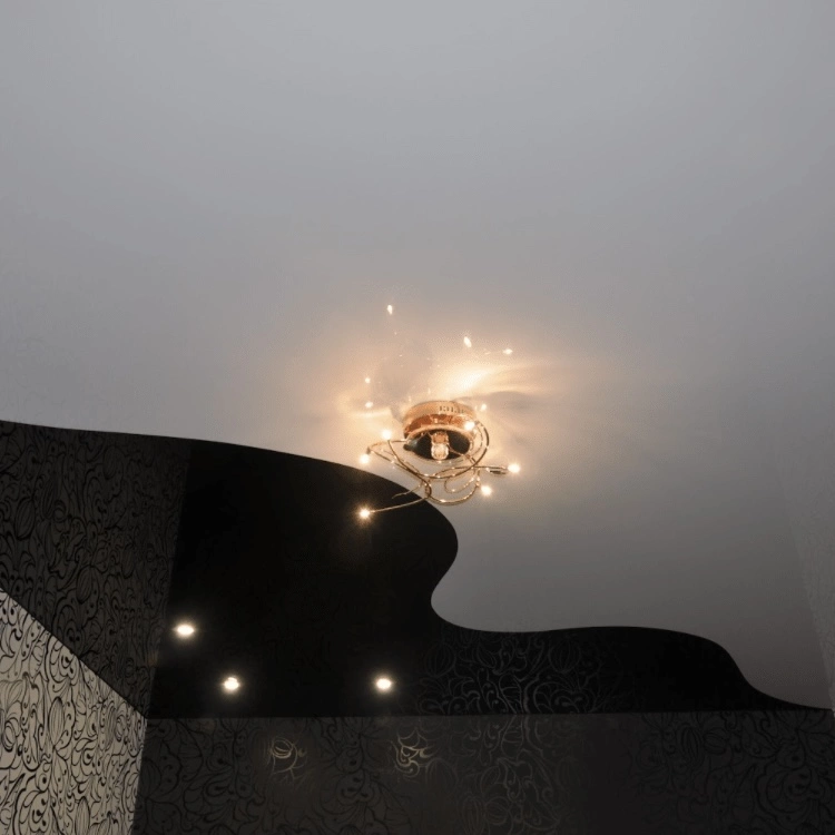 Черно-белые натяжные потолки Потолки Всем